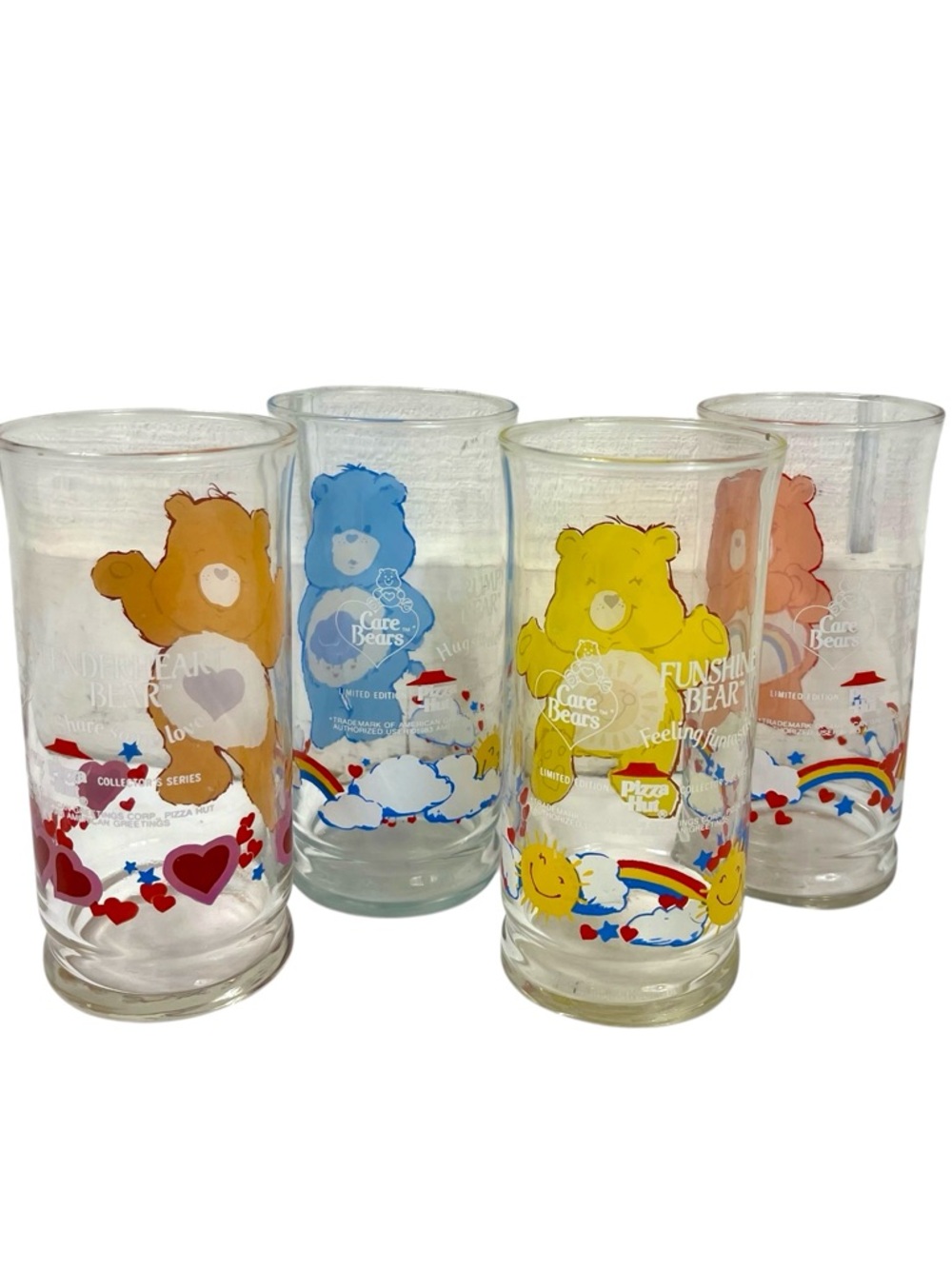 Vintage Care Bears Printed Glass Tumbler Set - Picture 2 of 3